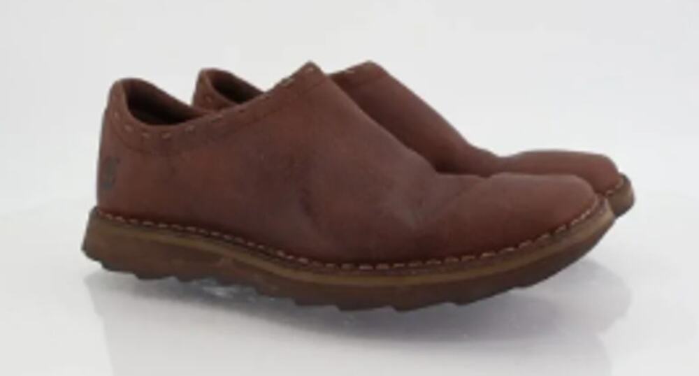 Timberland Women 8.5 Medium Brown Genuine Leather Smart Loafers Shoes